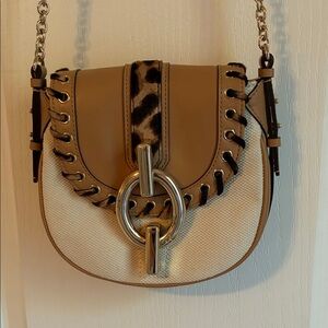 NWOT DVF Sutra Laced Canvas Crossbody Bag Purse